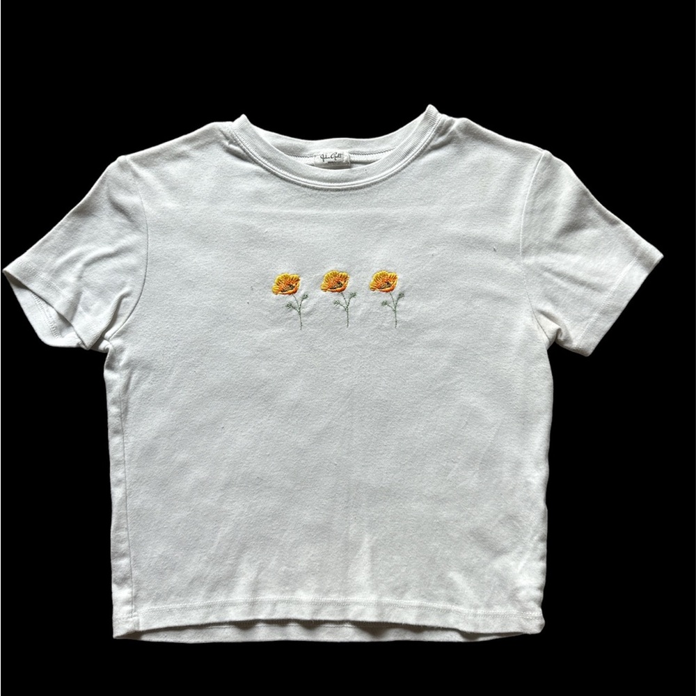 John Galt: White Crop Top